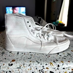 White high top vans